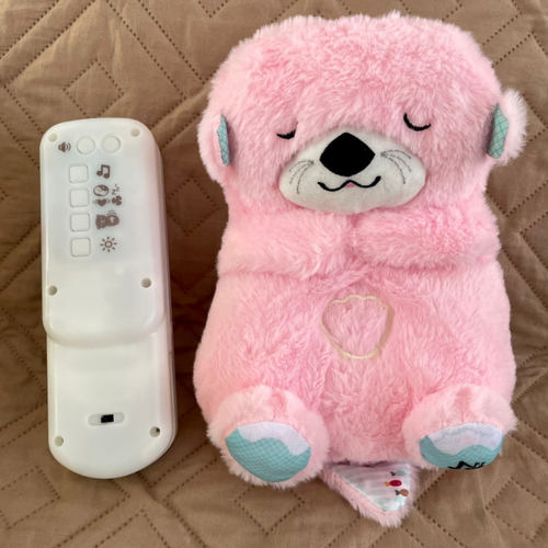 Peluche Nutria Respira Con Control Rosa